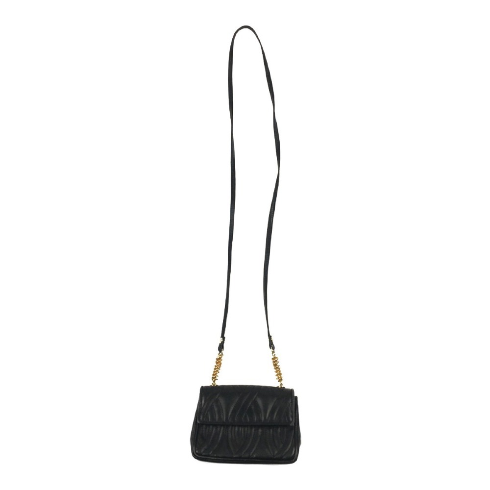 FENDI Crossbody Bag Leather Black